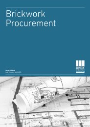 Brickwork procurement guidance
