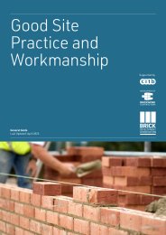 Good site practice and workmanship