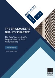 Brickmakers quality charter. The easy way to identify responsible clay brick manufacturers