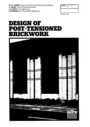 Design of post-tensioned brickwork