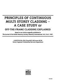 Principles of continuous multi storey cladding - a case study or off-the-frame cladding explained