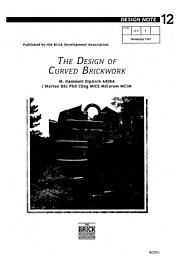Design of curved brickwork