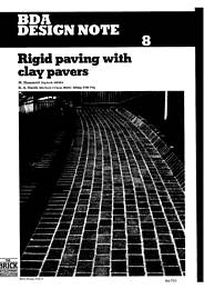 Rigid paving with clay pavers