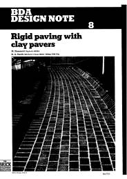 Rigid paving with clay pavers