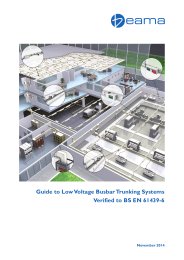 Guide to low voltage busbar trunking systems verified to BS EN 61439-6