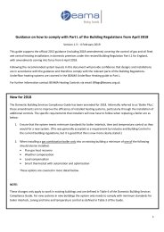 Guidance on how to comply with Part L of the Building Regulations from April 2018