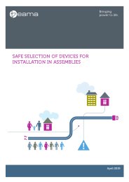 Technical bulletin - Safe selection of devices for installation in assemblies