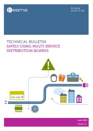 Technical bulletin - Safely using multi-service distribution boards