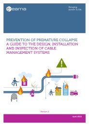 Prevention of premature collapse - a guide to the design, installation and inspection of cable management systems