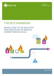 RCD handbook - BEAMA guide to the selection and application of residual current devices (RCDs)