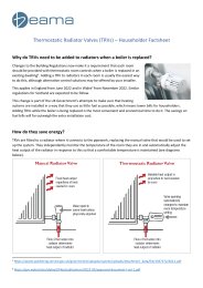 Thermostatic radiator valves (TRVs) – householder factsheet