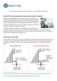 Thermostatic radiator valves (TRVs) – householder factsheet