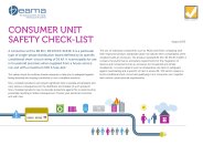 Consumer unit safety check-list