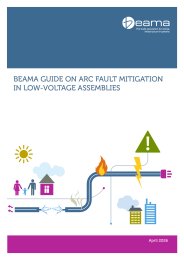 BEAMA guide on arc fault mitigation in low voltage assemblies