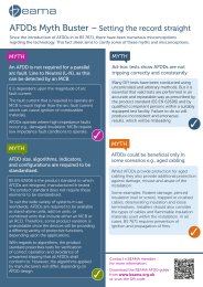AFDDs myth buster - Setting the record straight