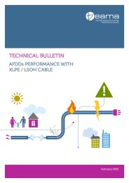 AFDDs performance with XLPE/LSOH cable