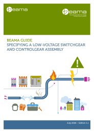 BEAMA guide specifying a low-voltage and controlgear assembly