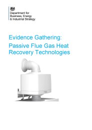 Evidence gathering: passive flue gas heat recovery technologies