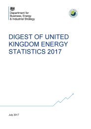Digest of United Kingdom energy statistics 2017