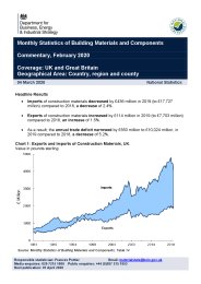 Monthly statistics of building materials and components. Commentary ...