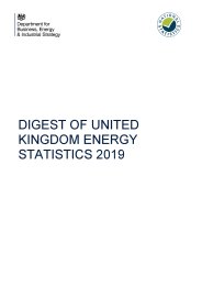 Digest of United Kingdom energy statistics 2019