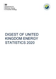 Digest of United Kingdom energy statistics 2020