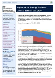 Digest of United Kingdom energy statistics 2021