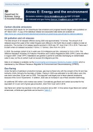 Digest of United Kingdom energy statistics 2021 - annexes E-J and long-term trends tables