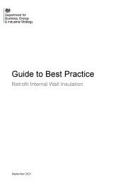 Guide to best practice. Retrofit internal wall insulation