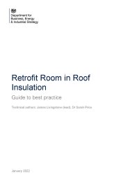 Retrofit room in roof insulation. Guide to best practice
