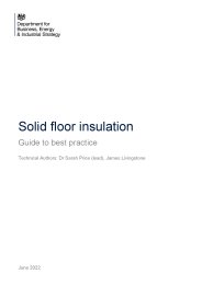 Solid floor insulation. Guide to best practice