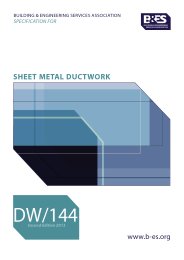 Specification for sheet metal ductwork low, medium and high pressure/velocity air systems. Second edition (Withdrawn)