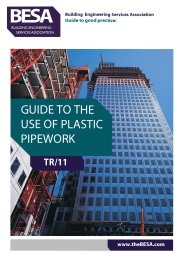 Guide to good practice: guide to the use of plastic pipework
