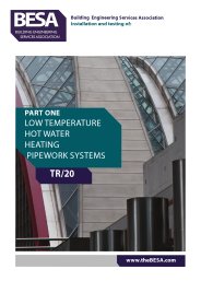 Installation and testing of: Part One: Low temperature hot water ...