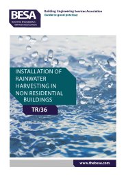 Guide to good practice: installation of rainwater harvesting in non residential buildings