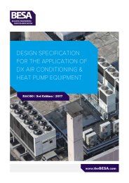 Design specification for the application of DX air conditioning and heat pump equipment. 3rd edition