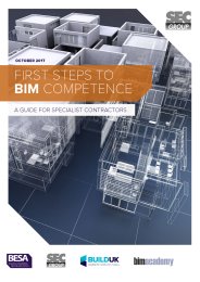 First steps in BIM competence - a guide for specialist contractors