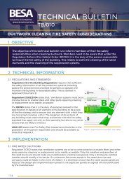 Ductwork cleaning fire safety considerations