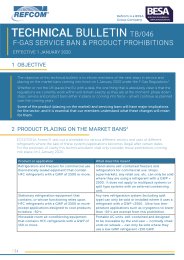 F-Gas service ban and product prohibitions