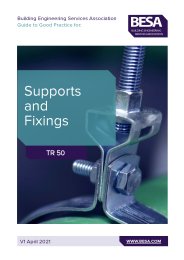 Guide to good practice for supports and fixings