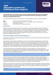 Alternative systems for building services supports