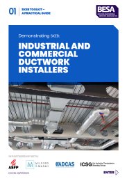 Demonstrating SKEB: industrial and commercial ductwork installers