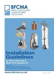 Installation guidelines for wood burning and multi fuel appliances
