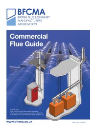 Commercial flue guide