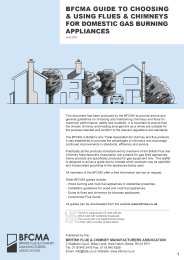 Guide to choosing and using flues and chimneys for domestic gas burning appliances