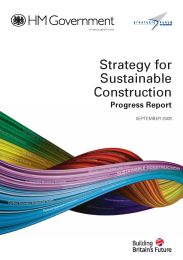 Strategy for sustainable construction - progress report