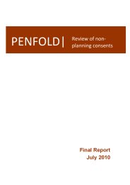 Penfold review of non-planning consents - final report