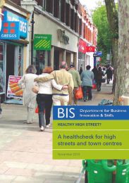 Healthy high street? A health check for high streets and town centres