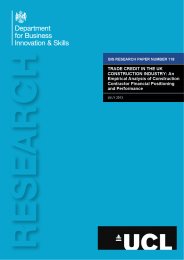 Trade credit in the UK construction industry: an empirical analysis of construction contractor financial positioning and performance