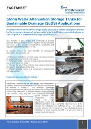 Storm water attenuation storage tanks for sustainable drainage (SuDS) applications